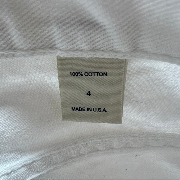 Vintage White 100% Cotton Slim Straight Leg Jeans Sz: 4 (26) - Picture 10 of 12